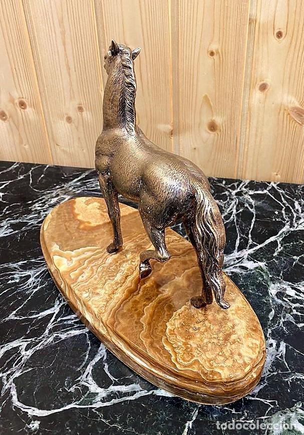 Antig&uuml;edades: ESCULTURA CABALLO EN BRONCE - Foto 3