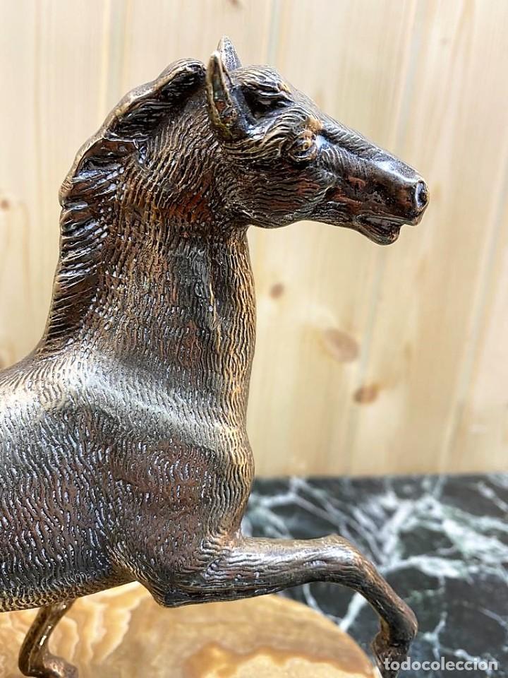 Antig&uuml;edades: ESCULTURA CABALLO EN BRONCE - Foto 4