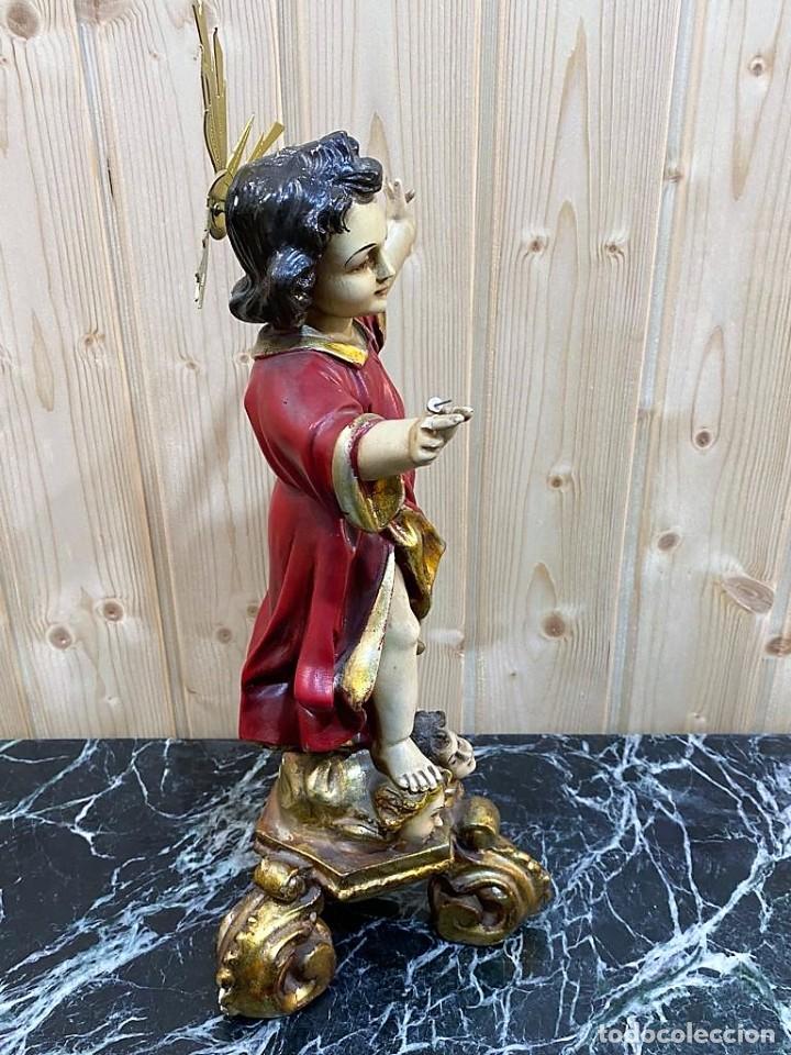 Antig&uuml;edades: NI&Ntilde;O EN PASTA MADERA CON SELLO - Foto 3