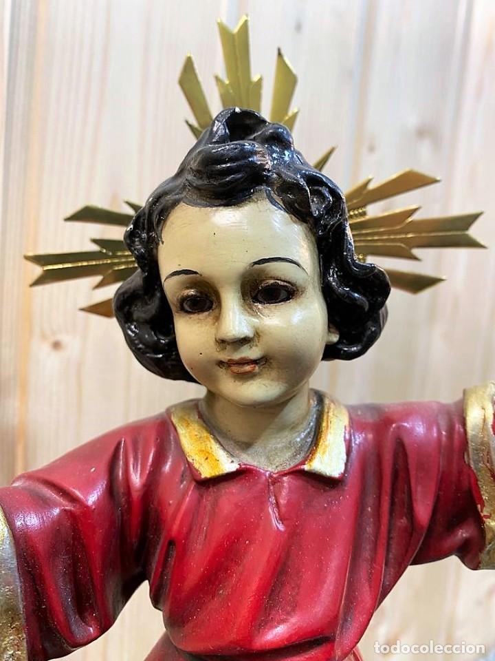 Antig&uuml;edades: NI&Ntilde;O EN PASTA MADERA CON SELLO - Foto 9
