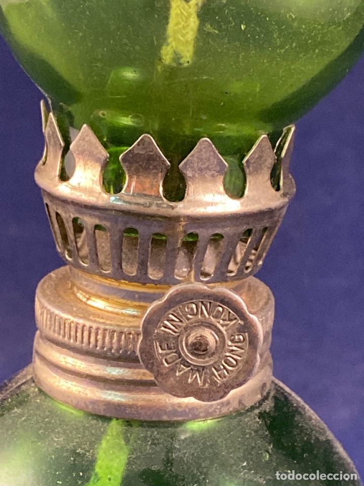 Antig&uuml;edades: Quinque de Cristal verde - Foto 2