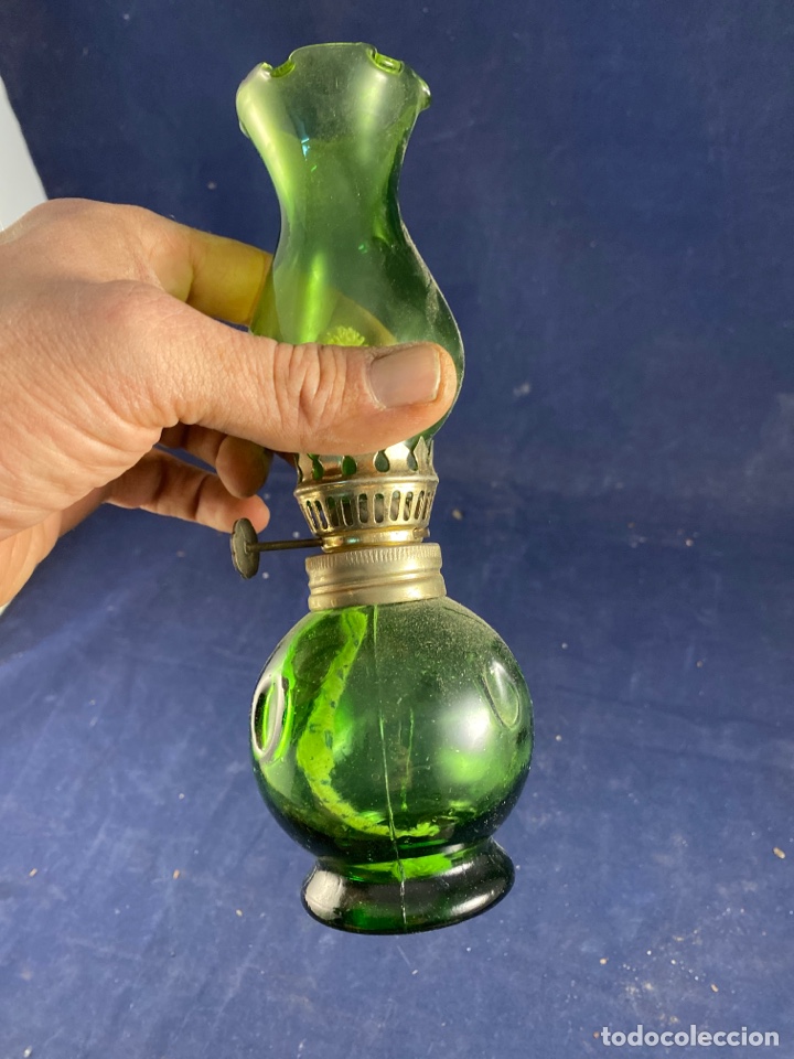 Antig&uuml;edades: Quinque de Cristal verde - Foto 3