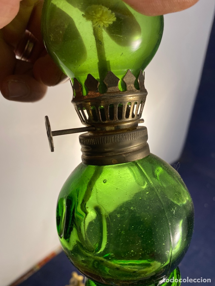 Antig&uuml;edades: Quinque de Cristal verde - Foto 6