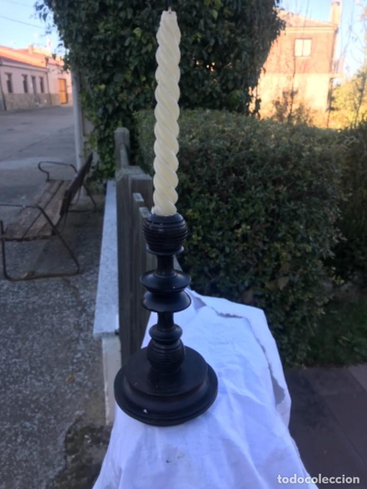Antig&uuml;edades: Candelero, caoba - Foto 2