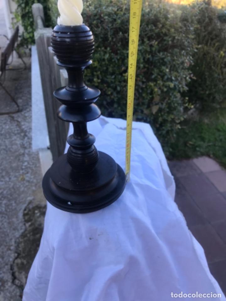 Antig&uuml;edades: Candelero, caoba - Foto 3