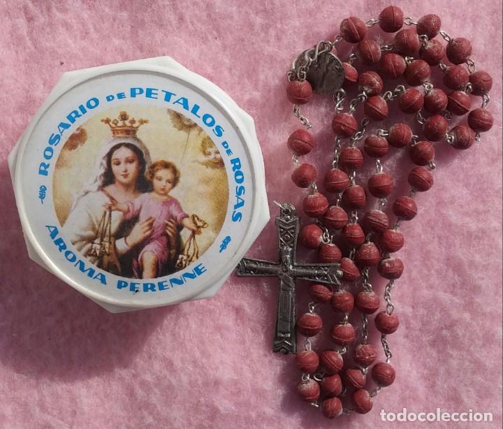Rosario de pétalos de rosa católicos hechos a mano con aroma a mano de  Nuestra Señora de Fátima para mujer, hechas en Portugal, rojo, 19 pulgadas  de