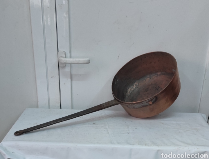 Antig&uuml;edades: Gran Cazo de cobre 72x30 - Foto 3