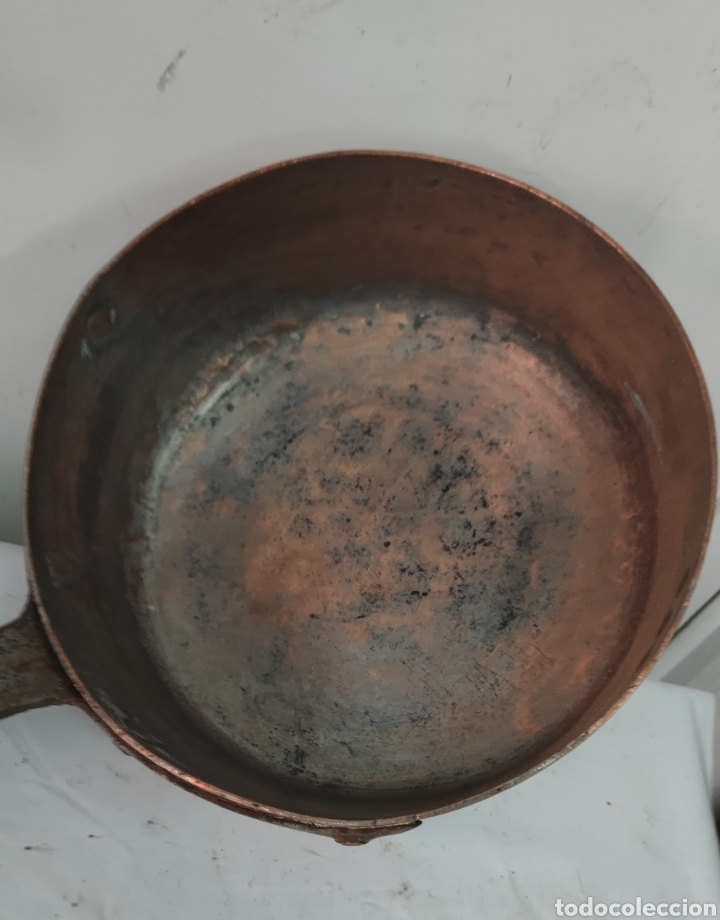 Antig&uuml;edades: Gran Cazo de cobre 72x30 - Foto 5