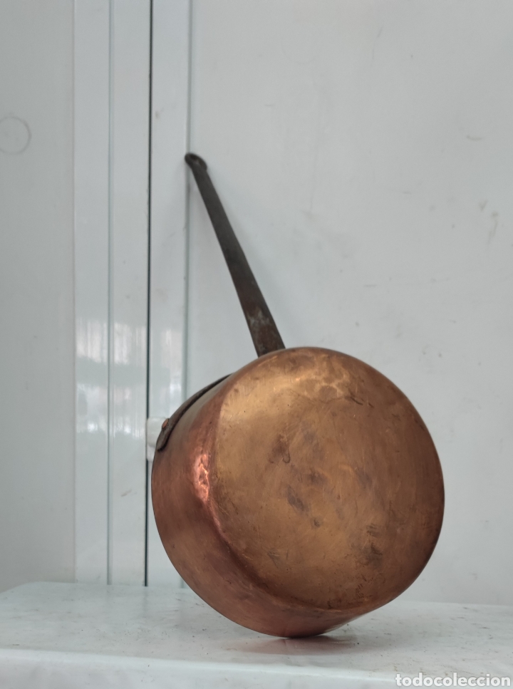 Antig&uuml;edades: Gran Cazo de cobre 72x30 - Foto 6