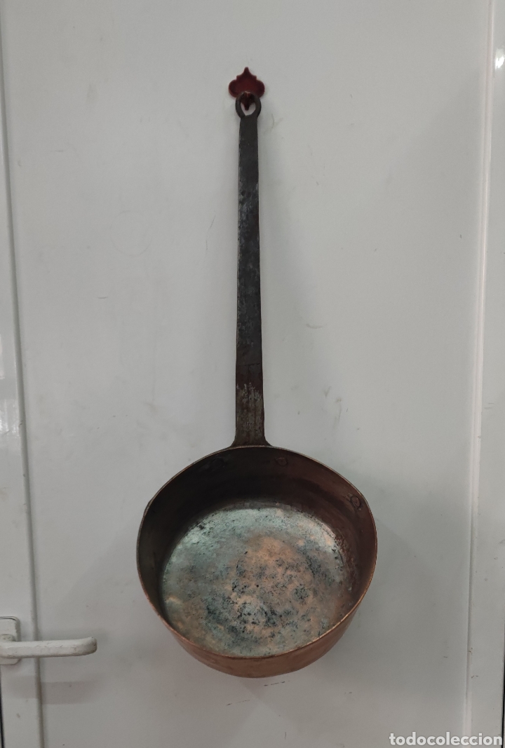 Antig&uuml;edades: Gran Cazo de cobre 72x30 - Foto 8