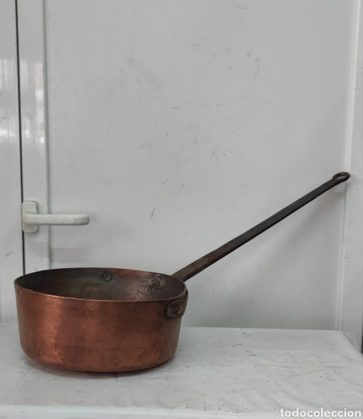 Antig&uuml;edades: Gran Cazo de cobre 72x30 - Foto 1