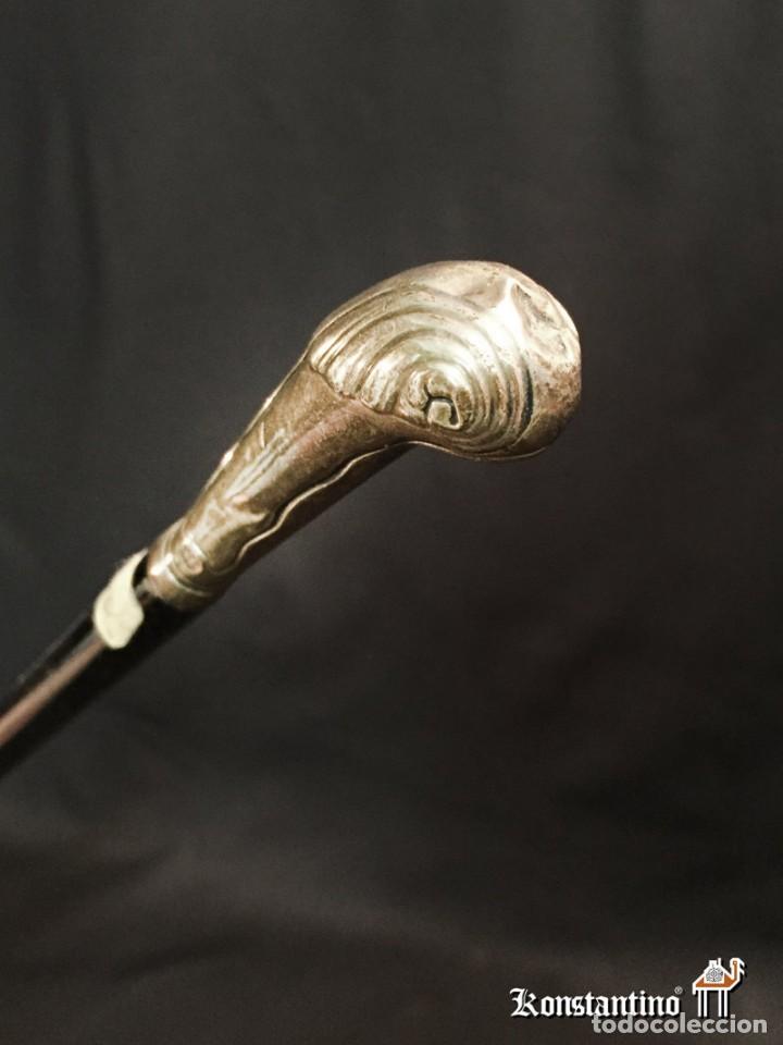 Antig&uuml;edades: BAST&Oacute;N DAMA DE PU&Ntilde;O DE PLATA 85 CMS - Foto 3