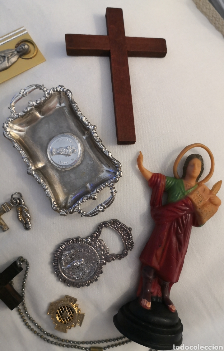 Antig&uuml;edades: Lote de figuras religiosas - Foto 3
