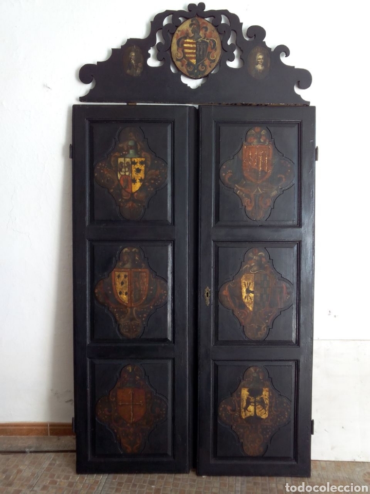 Antig&uuml;edades: Armario S XVIII pintado - Foto 5