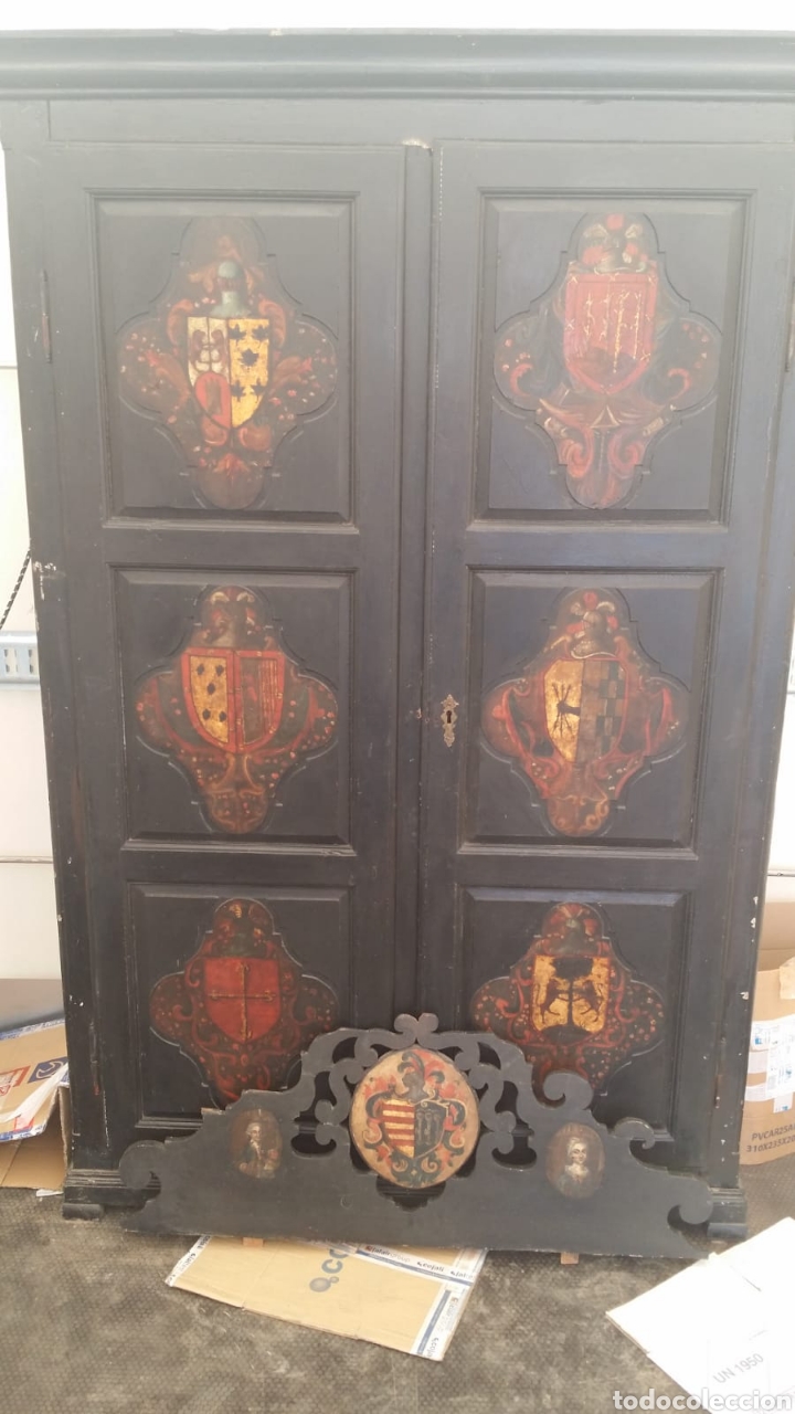 Antig&uuml;edades: Armario S XVIII pintado - Foto 14