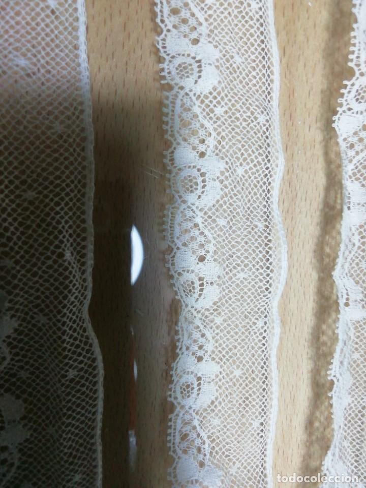 Antig&uuml;edades: *ENCAJE VALENCIENNE. ALGOD&Oacute;N. 5,50 CM(Rf:P-339/*) - Foto 2