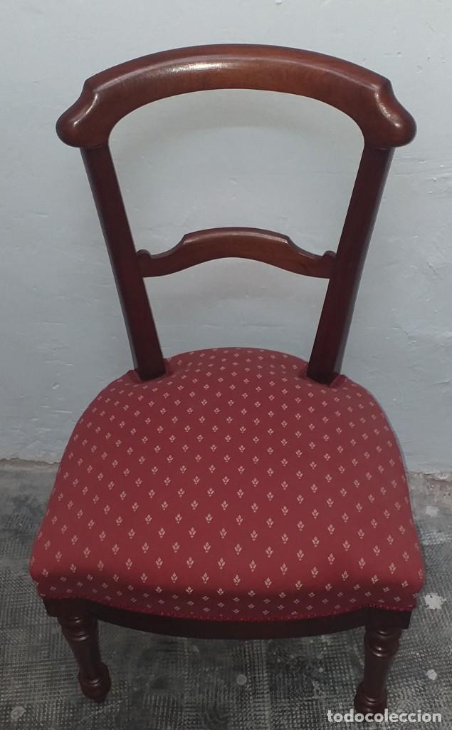Antig&uuml;edades: SILLA DE CAOBA SIGLO XIX - Foto 2