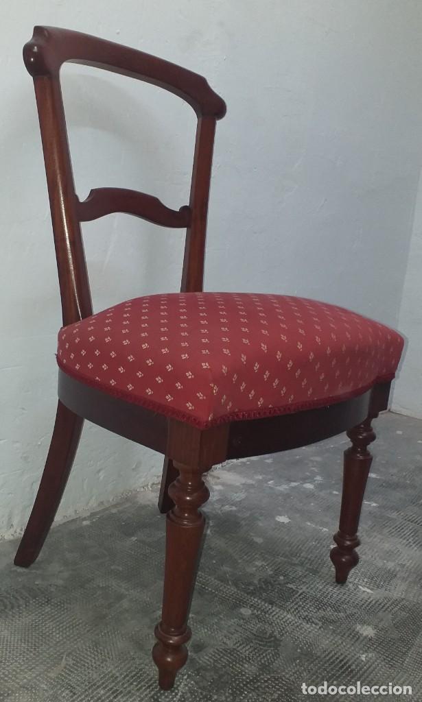 Antig&uuml;edades: SILLA DE CAOBA SIGLO XIX - Foto 4