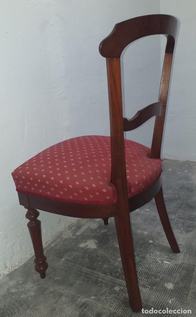 Antig&uuml;edades: SILLA DE CAOBA SIGLO XIX - Foto 8