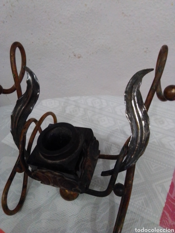 Antig&uuml;edades: Antigua escriban&iacute;a de bronce y plata - Foto 2