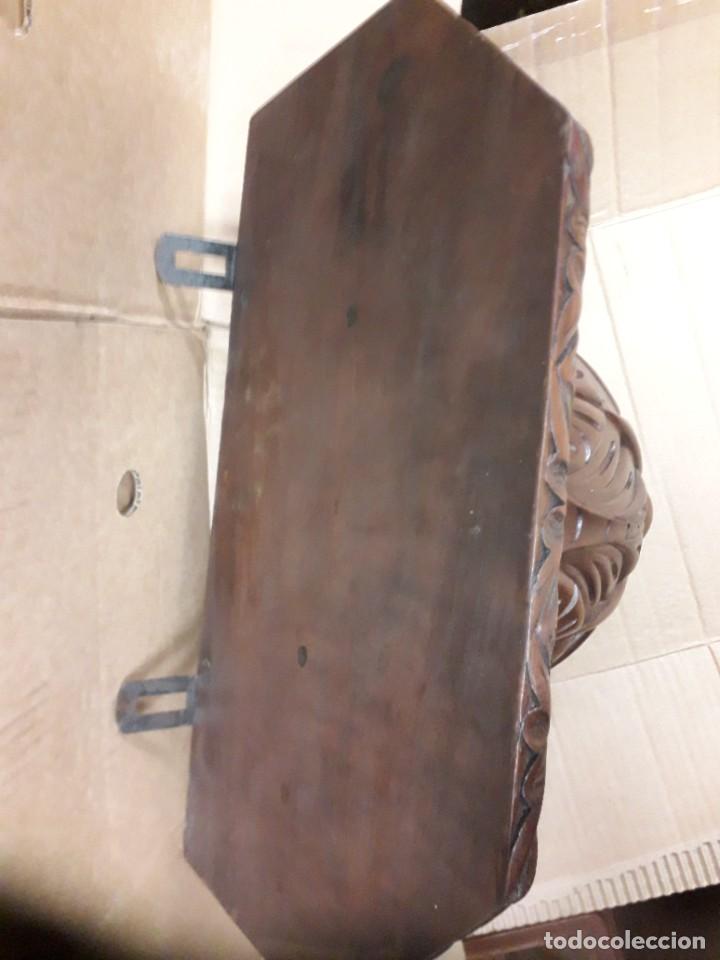 Antigüedades: Mensula antigua, madera tallada. - Foto 2 - 300249498