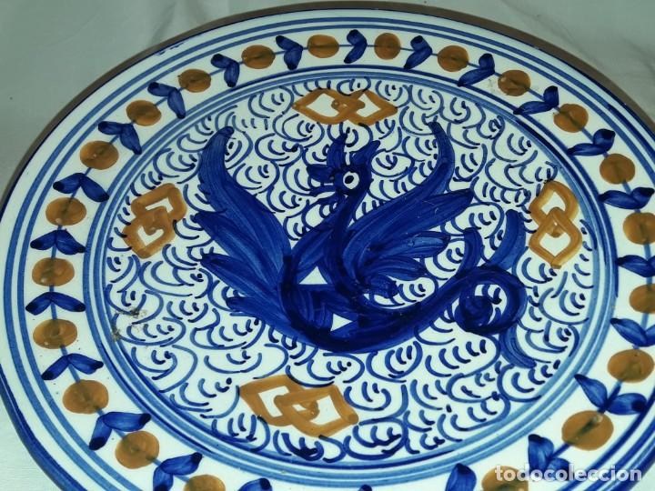 Antigüedades: Bello plato de cerámica con dragón - Foto 5 - 300290303