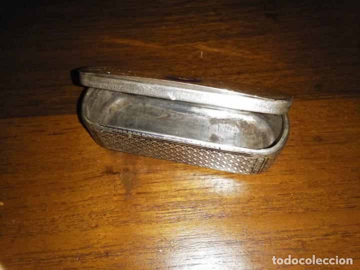 Antig&uuml;edades: Estuche de rape en plata con corona esmaltada, s. XIX - Foto 5