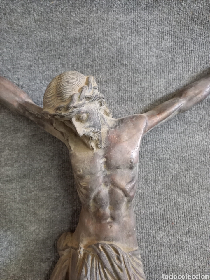 Antig&uuml;edades: ESCULTURA DE CRISTO EN BRONCE DE 60cm - Foto 2