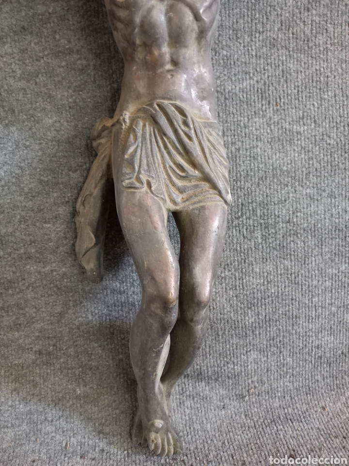 Antig&uuml;edades: ESCULTURA DE CRISTO EN BRONCE DE 60cm - Foto 3