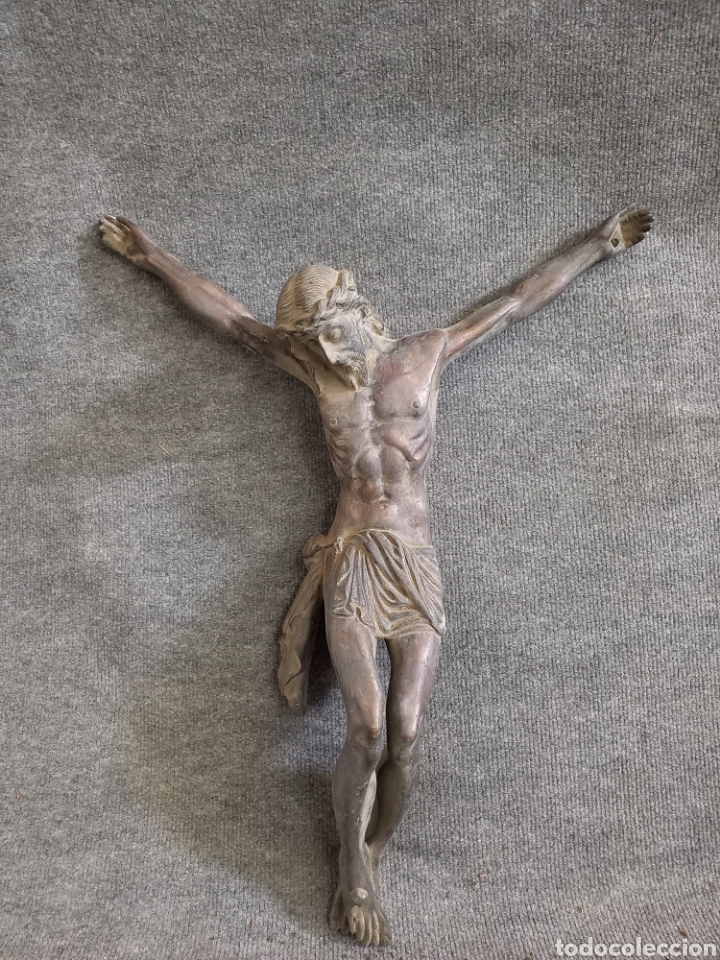 Antig&uuml;edades: ESCULTURA DE CRISTO EN BRONCE DE 60cm - Foto 1