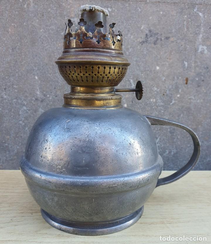 Antig&uuml;edades: QUINQUE DE ESTA&Ntilde;O CON ASA Y SIN TULIPA - Foto 1