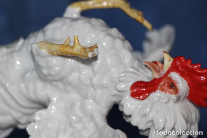 Antigüedades: gallos de pelea de `porcelana de Algora - Foto 10 - 300449268