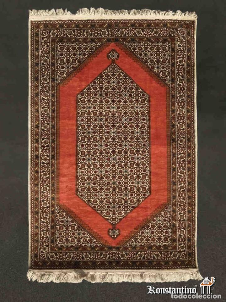 Antig&uuml;edades: ALFOMBRA SEDA/ALGOD&Oacute;N INDIA, 153 X 96 CMS - Foto 1