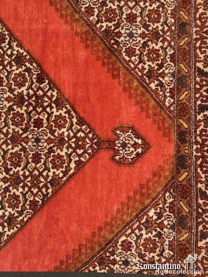 Antig&uuml;edades: ALFOMBRA SEDA/ALGOD&Oacute;N INDIA, 153 X 96 CMS - Foto 2