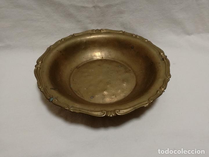 Antig&uuml;edades: ANTIGUO PLATO DE BRONCE / LATON - Foto 2