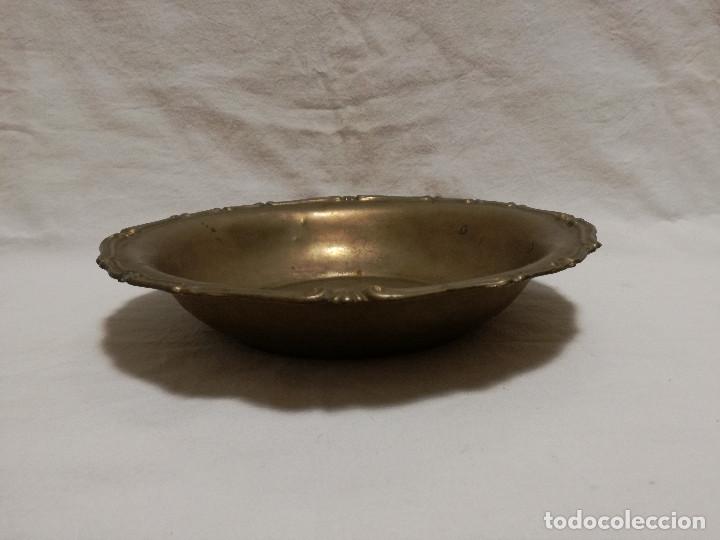 Antig&uuml;edades: ANTIGUO PLATO DE BRONCE / LATON - Foto 3