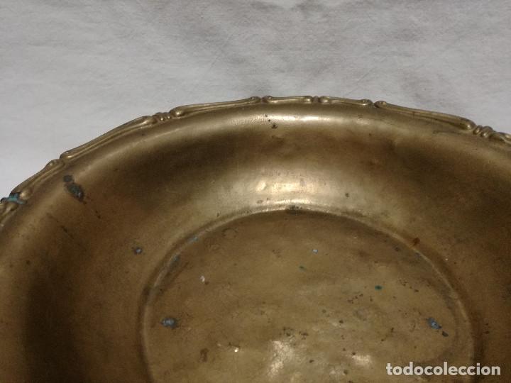Antig&uuml;edades: ANTIGUO PLATO DE BRONCE / LATON - Foto 4