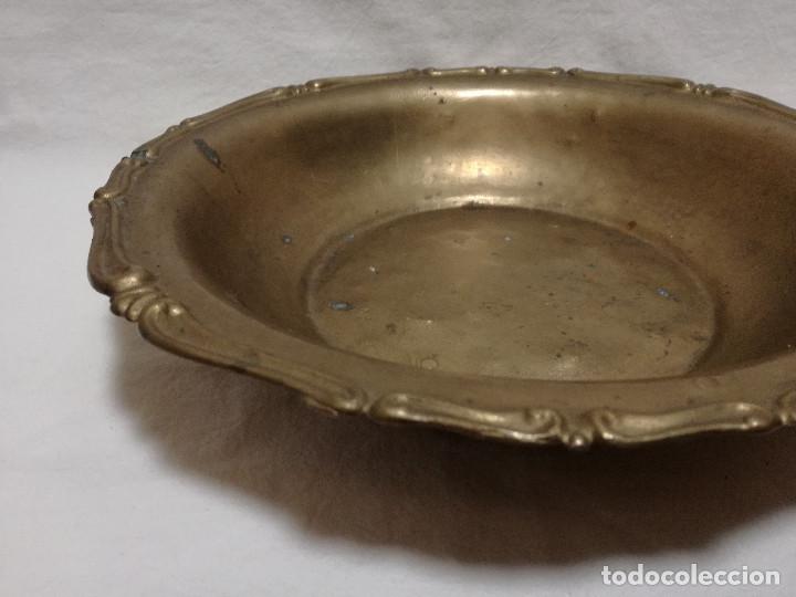 Antig&uuml;edades: ANTIGUO PLATO DE BRONCE / LATON - Foto 6