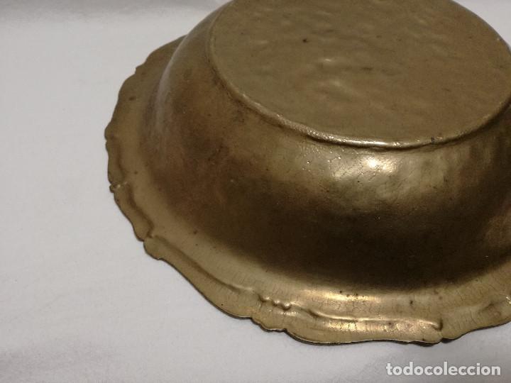 Antig&uuml;edades: ANTIGUO PLATO DE BRONCE / LATON - Foto 9