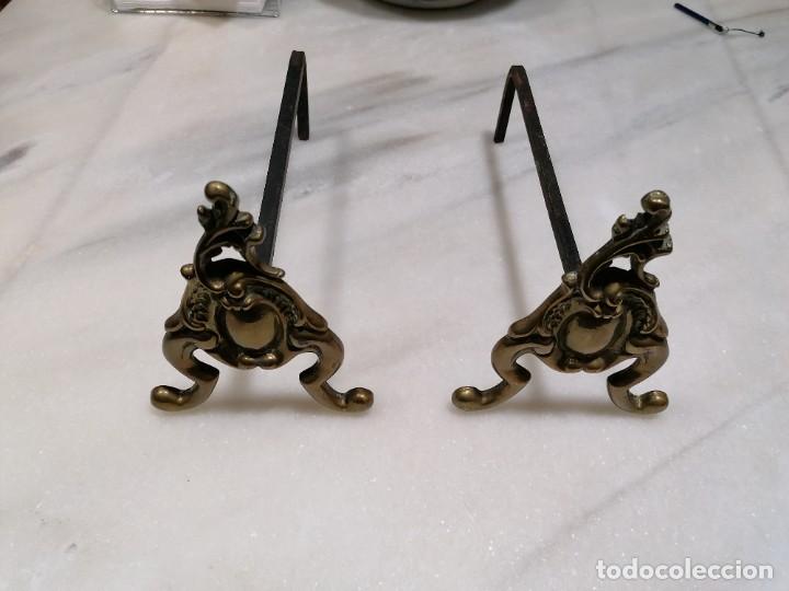 Antig&uuml;edades: C8 - morillo de hierro y bronce. - Foto 1