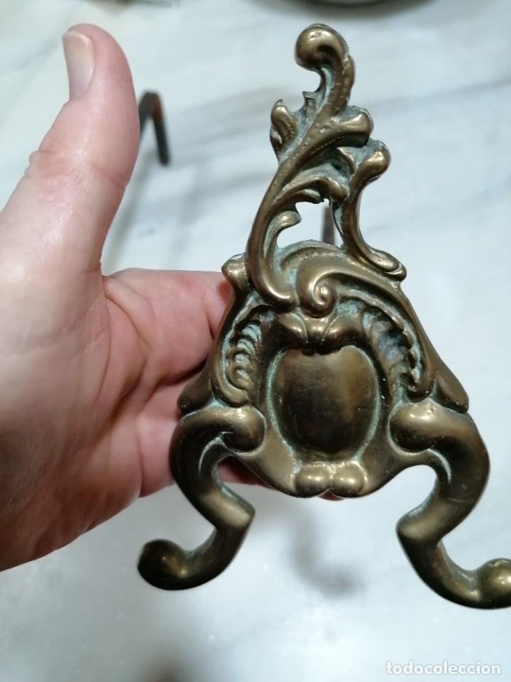 Antig&uuml;edades: C8 - morillo de hierro y bronce. - Foto 5