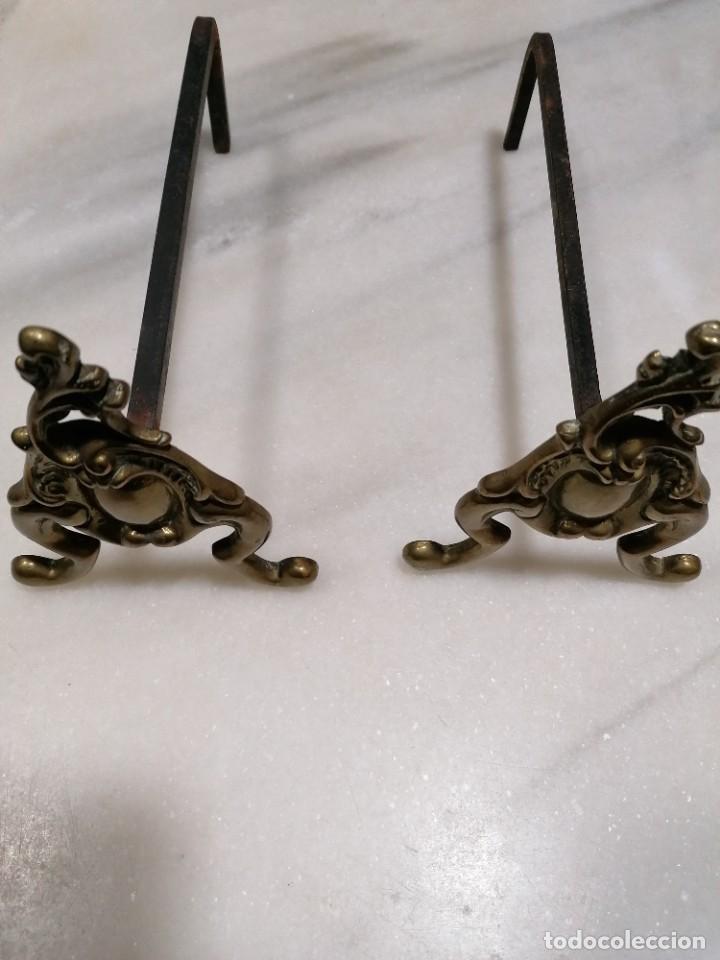 Antig&uuml;edades: C8 - morillo de hierro y bronce. - Foto 6