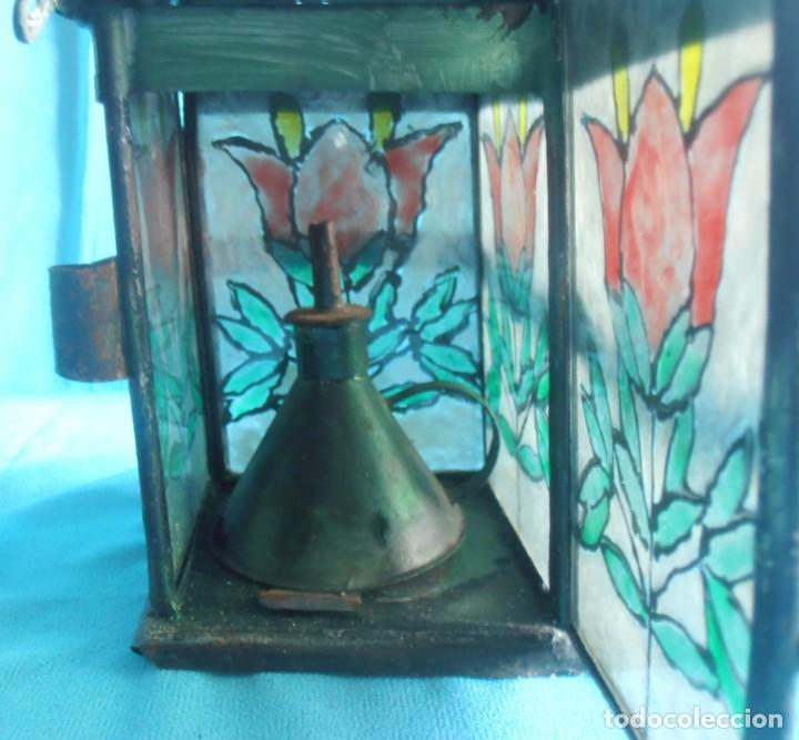 Antig&uuml;edades: CANDIL DE HIERRO DE COMBUSTION A ACEITE - Foto 3