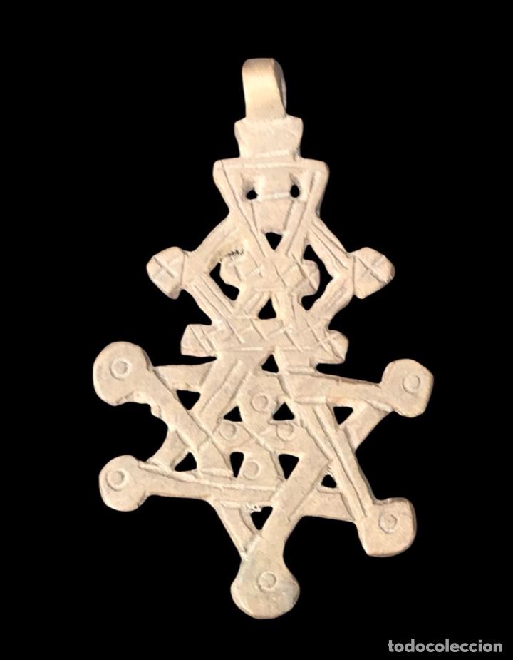 Antig&uuml;edades: CRUZ COPTA ET&Iacute;OPE DE BRONCE. - Foto 2