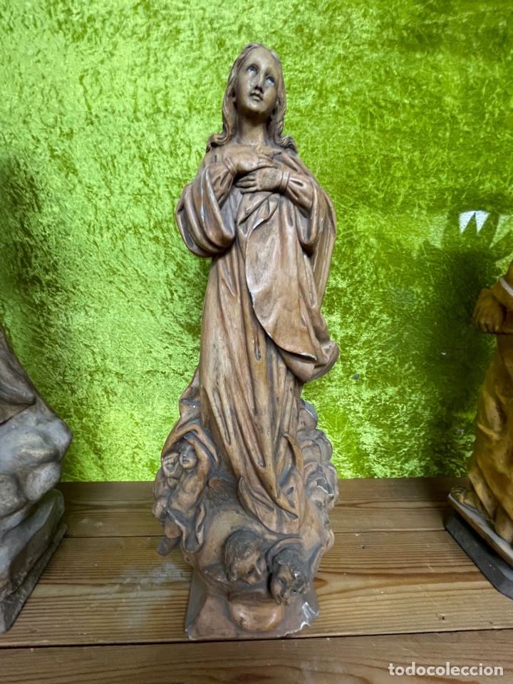Antig&uuml;edades: Virgen / Santa - Foto 2