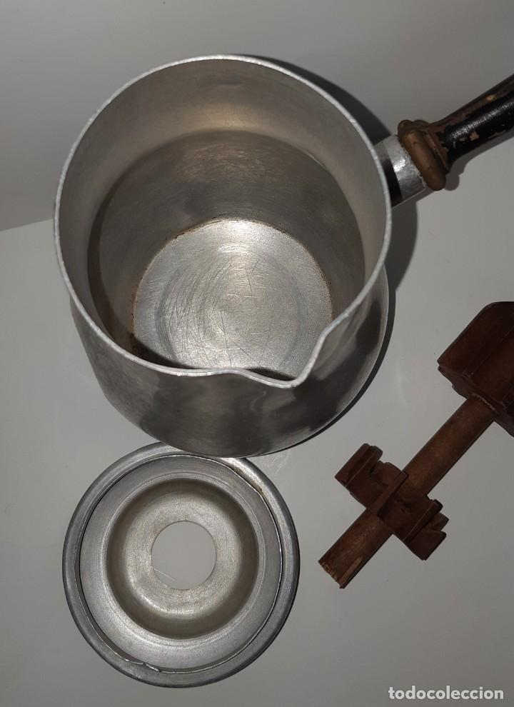 Antig&uuml;edades: CHOCOLATERA ALUMINIO DE MMM - Foto 3
