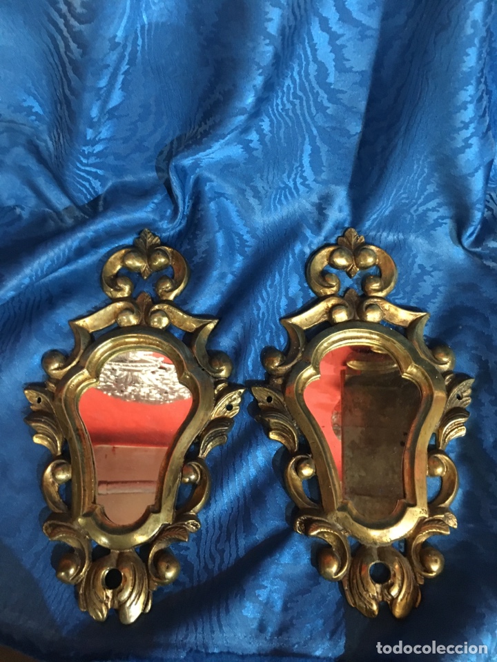 Antig&uuml;edades: Pareja cornucopias bronce dorado - Foto 3