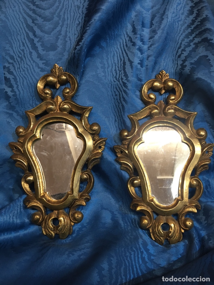 Antig&uuml;edades: Pareja cornucopias bronce dorado - Foto 6