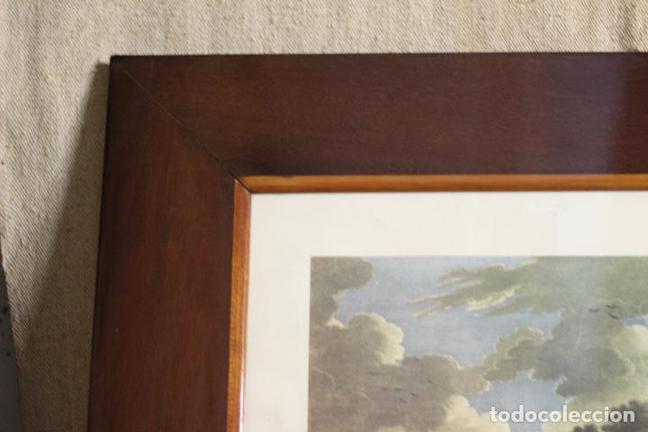 Antig&uuml;edades: marco de madera con grabado - Foto 9