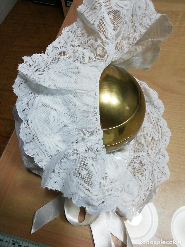 Antig&uuml;edades: *GORRO CON ENCAJE VALENCIENNE. (Rf:458/g) - Foto 2